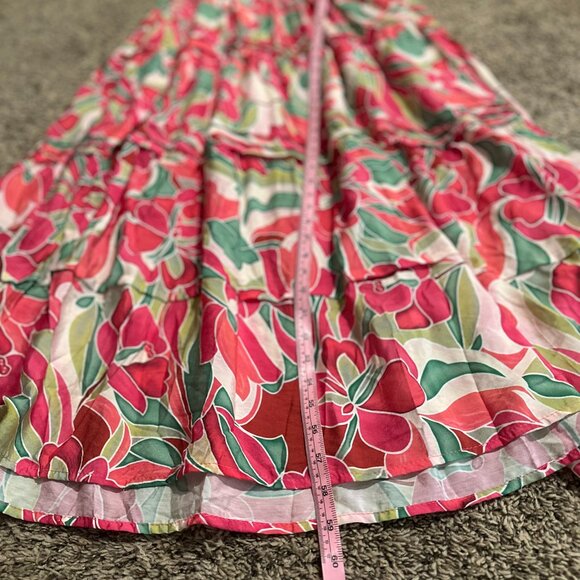 She+Sky Pink Floral Tiered Maxi Dress, NWT, 1XL - Picture 5 of 5